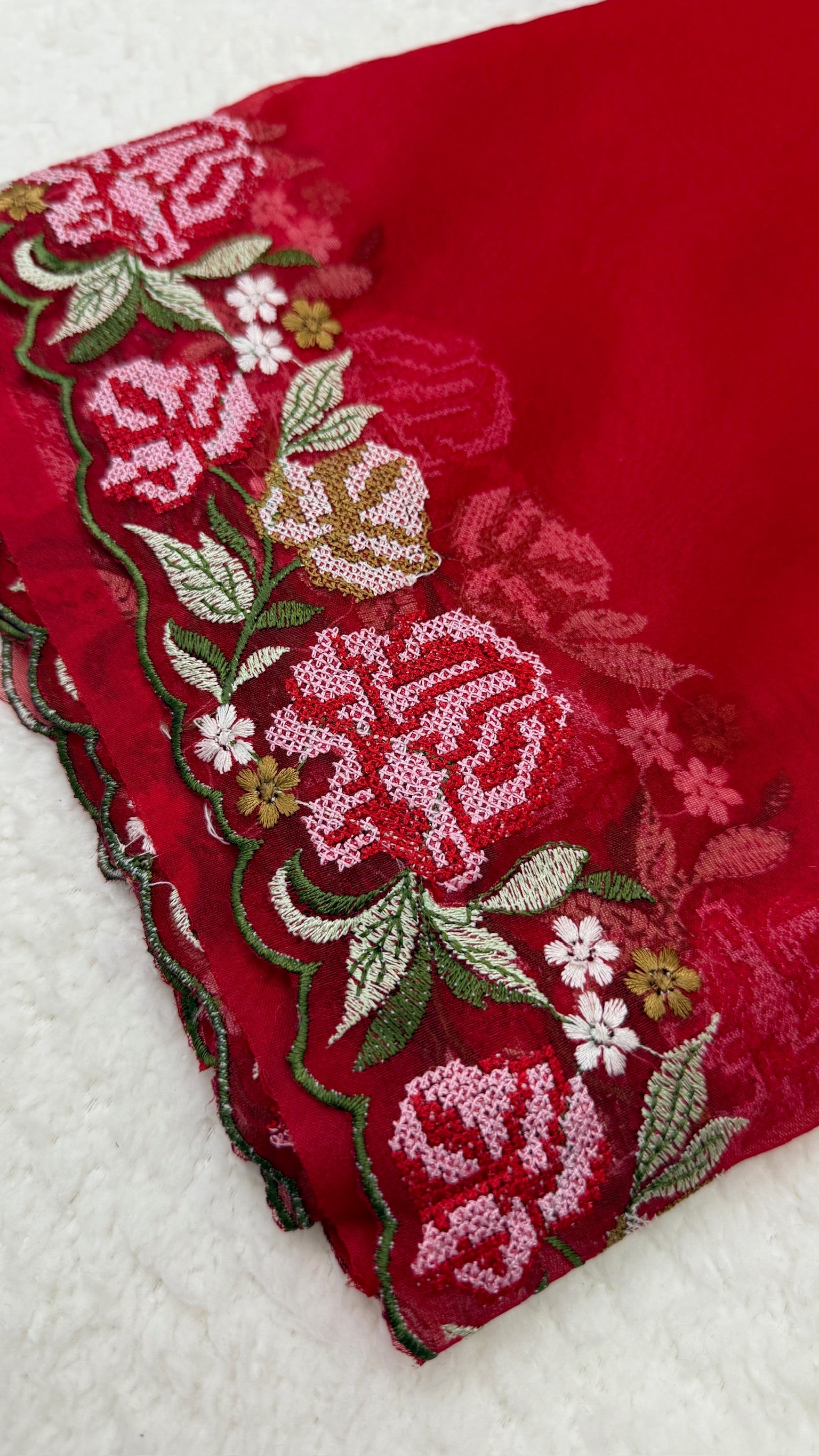 Beautiful Floral Thread work Tissue Saree With Blouse